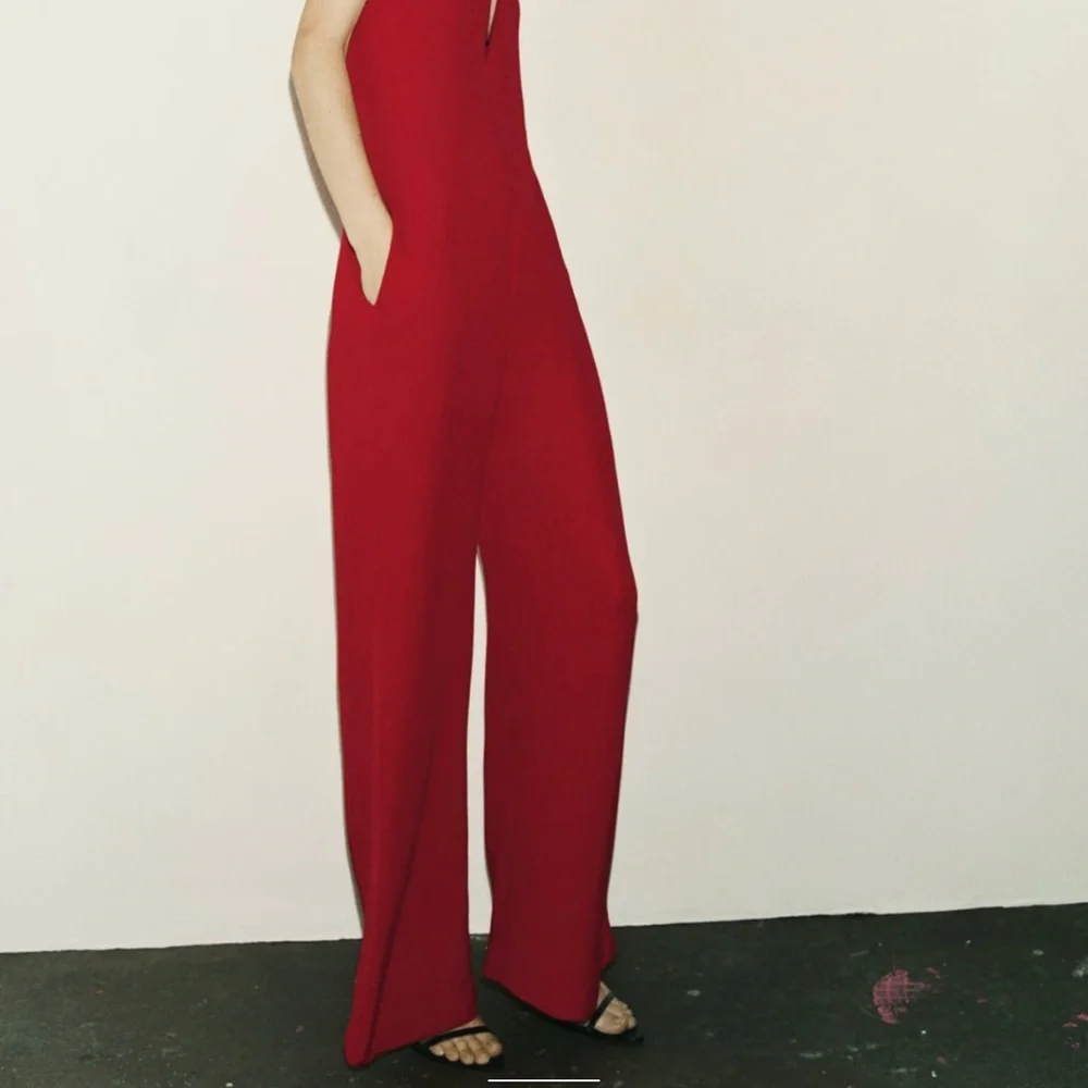 Single pc 🔥Zara limited edition sweetheart neckline jumpsuit you can’t miss - Picture 3 of 7